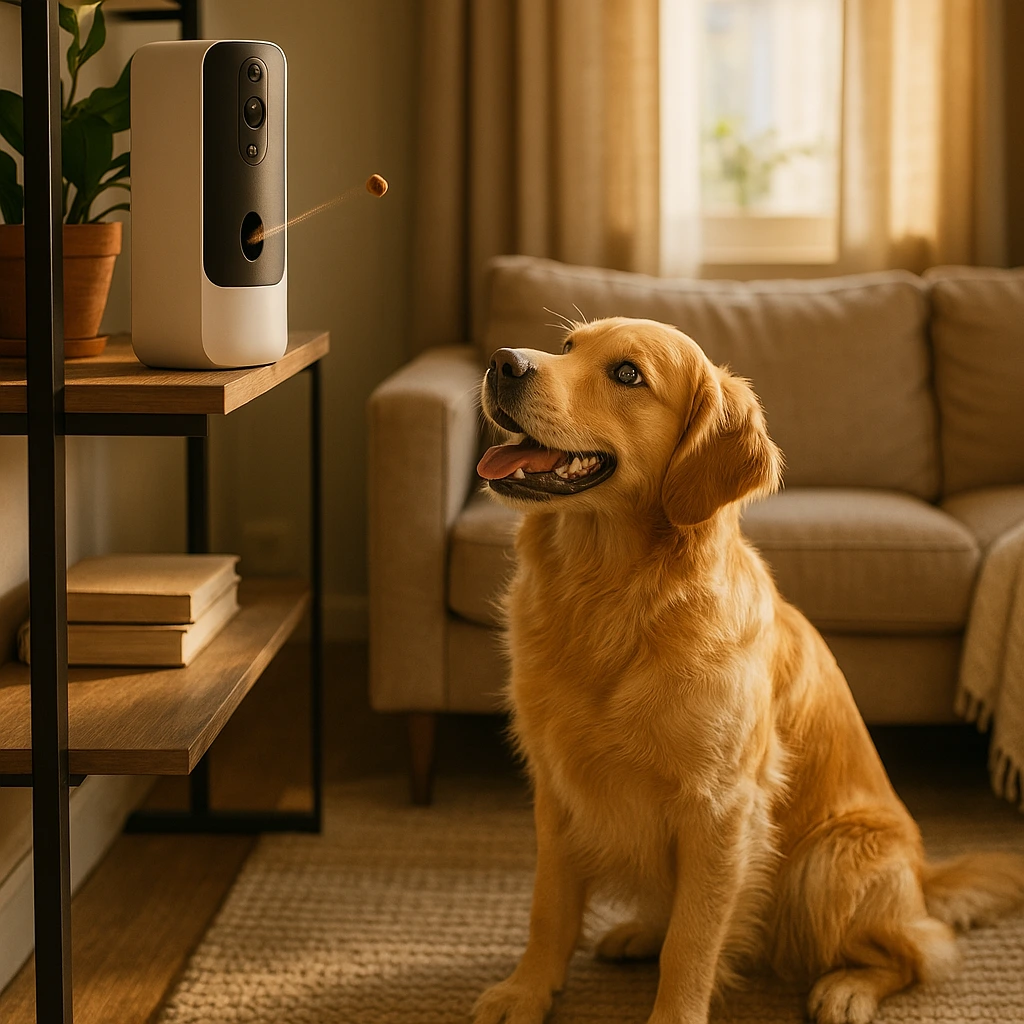 pet camera treat dispenser