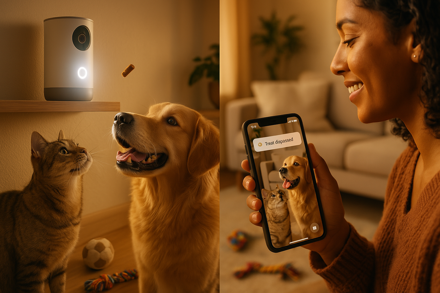 best pet camera with treats